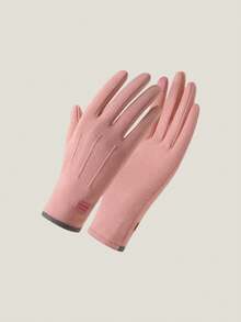 Women's Thick Thermal Lined Touchscreen Gloves, Windproof And Warm For Outdoor Cycling In Winter - Multicolor - View 8