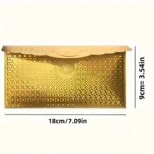 1个/6个金色几何图案自封信封 - 高品质金色礼品卡套，适用于婚礼、母亲节、父亲节、生日和毕业典礼 - 彩色 - 查看 2