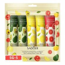 5pcs Gift Set Fragrant Hand Cream - Deep Moisturizing, Refine Pores, Tighten Skin, Reduce Dryness & Rough Texture On Hands - Gift Pack