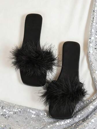 Women's Flat Sandals, Versatile Black Bow Casual Open Toe, 2025 Summer New Casual Beach Shoes, Outdoor Plastic Slippers