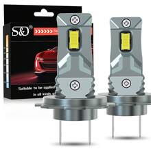 S&D H7 LED Light Bulbs 20000LM 80W H7 LED Headlight Canbus NO Error Auto Turbo Light Plug Play 6500K 12V - H7 - View 8