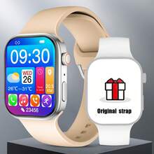 2025 Silicone Strap Smart Watch For Men, 2.02" HD Screen, Call Answering/Dialing, Step Counting, Calorie Tracking, Multi-Sport Modes, Incoming Call/Message Alerts, Full-Screen Touch For Android/IOS, Elegant Gift