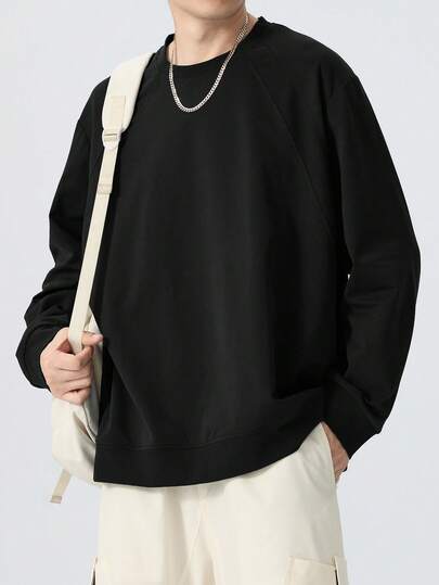 大码纯色长袖T恤，纯色长袖打底衫，四季皆宜