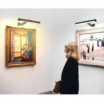 Lámpara mural con control remoto, luz de pintura con batería con 3 colores de iluminación recargable, luz de exhibición de arte de pared con atenuador y temporizador, luz de imagen de metal completo para cuadros, dardos, perfecta como luces de cuadros, luces de pinturas, luces de galería, luz de arte, luz de tablero de dardos, luz de acento, lámpara de exhibición, iluminación de estantería, luz de arte de pared, luz de espejo de baño, etc.