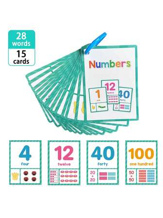 1-12 分数闪卡，分子分母识别数学学习工具，小学数学