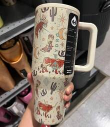40oz Large Capacity Hydro 1200ML 304 Stainless Steel Insulated Water Bottle Insulated Coffee Cart Cup Hot And Cold Cups, Straw With  Handle  Jug - 彩色 - 查看 4