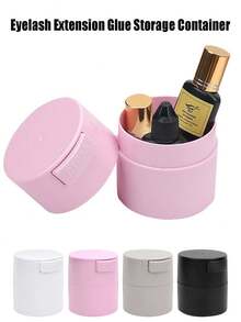 Eyelash Extension Glue Storage Box, Eyelash Glue Storage Sealed Cosmetic Organizer Box, Room Decor, Makeup Bag, Vanity, Travel, Makeup Bag, Travel Essential, Organizer Box, Storage, Travel Essential, Cosmetic Organizer Box - Multicolor - View 4