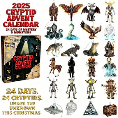 Flat 2D Acrylic Pendant As A Christmas Decoration For A 24-Day Advent Calendar