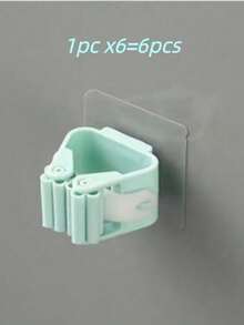 1/2/4/6/8pcs, Mop Holder, Mop Hook, Mop Clip, Wall Mounted Mop And Broom Storage Clip, Mop Hanging Rack, Multifunctional Tools Storage Clip For Bathroom Kitchen Garden, Cleaning Accessories, Household Gadgets No-Drill