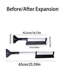 Scalable Snow Shovel, Aluminum Alloy Snow Shovel, Car Snow Sweeping, Snow And Ice Removal Shovel, Multifunctional Cleaning Snow Scraper