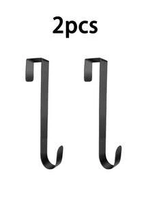 4/2/1pc Wreath Hangers For Front Door, New Year Wreath Decoration, Metal Hanger, Sundry Hanger, Doorway Decoration Hook, Valentine's Wreath, Easter Wreath, Thanksgiving Day, Autumn Home Decor Ations Room Decor