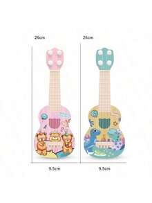 Guitarra de juguete musical para niños con cuerdas, juguete de ukelele educativo, regalo de Navidad, Año Nuevo y cumpleaños - Multicolor - Ver 9