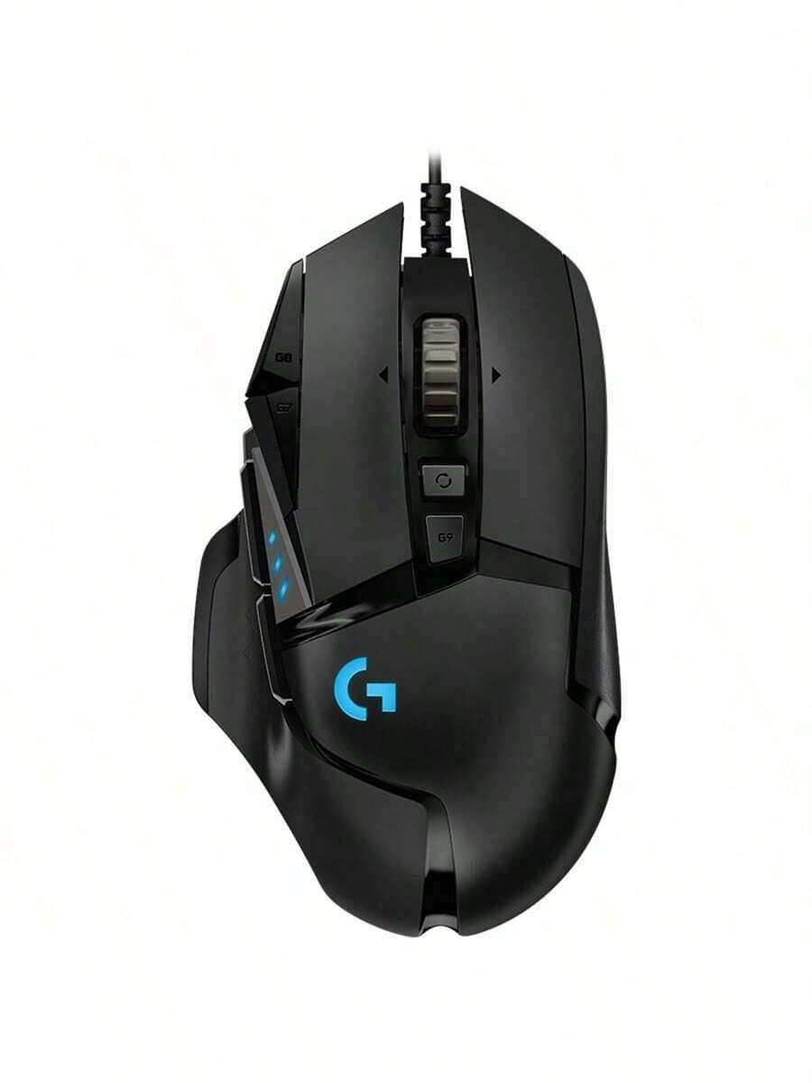 Logitech Chuột chơi game G502 HERO, Chuột thể thao điện tử, Chuột có dây, Trọng lượng có thể điều chỉnh, Công nghệ chiếu sáng thông minh LightSYNC, Cảm biến HERO 25K