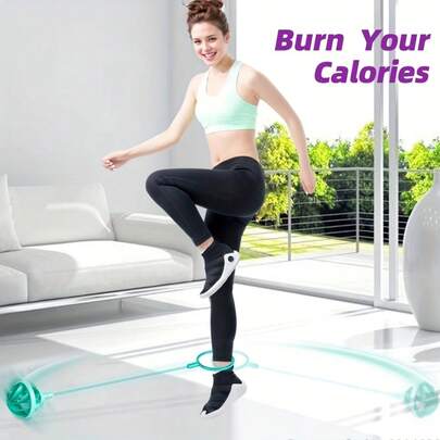 Adult Jumping Ball, Bouncy Ball, Ankle Swing Ball Set, Fun Exercise, Coordination, Balance, Fitness, Positive And , Indoor And Outdoor Sports, Fitness Leisure Sports Ball, Adult Rotating Jumping Hoop, Fitness Ball, Single Leg Swing Ball, Ankle Bouncy Ball, Jumping Hoop