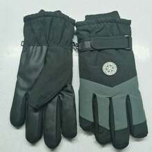 冬季滑雪手套，保暖防风骑行手套，户外经典加厚保暖防寒防风防水骑行登山手套 - 彩色 - 查看 12