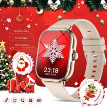 2.01" Full Touch Screen Smart Watch, Unisex Silicone Band Fitness Tracker, Pedometer, Calorie Counter, Multiple Sports Modes, Alarm, Call & Message Reminder, Compatible With Android & IOS, Fashionable Gift For Men/Women