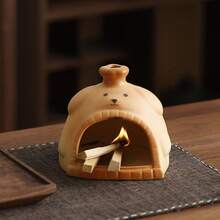 3 piezas Soporte y quemador de cerámica para Palo Santo - Chimenea medieval moderna para velas de incienso y palitos, con colector de cenizas - Regalo de decoración del hogar Zen