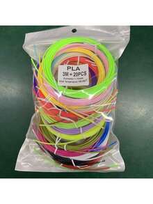 20 Colors 60m (2362 Inches) PLA High Temperature 3D Pen Filament, Suitable For High Temperature 3D Pens, 1.75mm 3D Pen Consumables, No Irritating Odor, Vibrant Colors, No Duplicates. For 3D Modeling, 3D Doodling Tools - 3 Meters 20 Colors - View 8