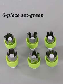 6/5pcs Stainless Steel Fruit Flower Cutter, Multi-Piece Set Bento Lunch Box Mold, Dumpling Pastry Cookie Cutter, Butterfly Shaped Kitchen Tool, Suitable For Baking, Lunch Box And Decoration