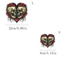 1张/2张/3张怪兽爱心热转印贴纸 - 混色乙烯基热压贴花，适用于T恤、牛仔裤、口罩、背包 - DIY季节性装饰、家居装饰、节日服装定制，易于粘贴，经久耐用