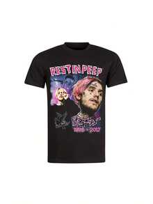 T-SHIRT NOIR REST IN PEEP - 黑色 - 查看 1
