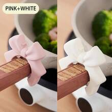 Kitchen Bow Silicone Spatula Rack, Kitchen Anti-Overflow Soup Spoon And Kitchenware Placement Spatula Rack, Storage Rack - Multicolor - View 12