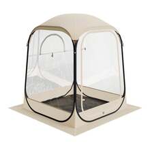 Pop Up Sports Tent, 50x50 In Clear Bubble Tent For 1 Person, Waterproof Outdoor Pod With Floor Mat & Top Cover, Garden Dome Tents Camping Shelter For Events Fishing Cheering - 50*50 inch - Xem 8