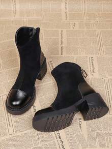 2025春秋女靴超街头风甜美酷炫英伦风短靴细高跟冬鞋优雅