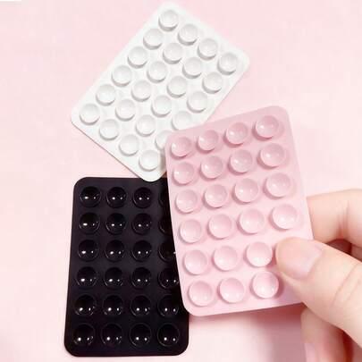 3/5个多用途方形硅胶吸盘手机支架，24孔吸盘，粘性强，1/10/20/30/40/50/60个，适用于各种场景防止手机掉落，用于视频、振动和自拍手机配件