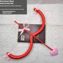 1 Set Valentine's Day Red & Pink Bow & Arrow, Cupid's Bow, Suitable For Valentine's Day Costume, Halloween Masquerade Party, Cosplay Prop - Multicolor - View 12