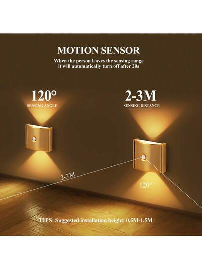 LED Slimme Sensor Night Light, Indoor Motion Wand Lamp, Wireless Battery Powered, Adhesive Rotatable, Portable, Easy To Install, Adjustable Temperature Brightness, Hallways, Bathrooms, Bedrooms, Kitchens, Cabinets, Stairs, Entrances, Bedside, Tables, Closets, Home ation, Living Room Bedside Cordless Verlichting view 6