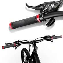1pc Bicycle Anti-Slip Handlebar Grip, TPR Rubber Round Mountain Bike Handle Bar - Multicolor - View 2