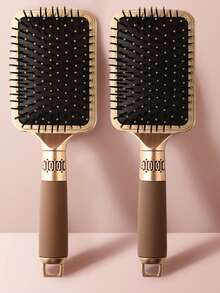 2 Stücke/Set Haarbürste - Luftpolsterbürste, Kopfmassage Kamm, große Paddelbürste für lange Haare, ovale Bürste, einfach zum Entwirren - Verschiedenfarbig - Übersicht 11