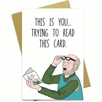 1 ชิ้น การ์ดวันเกิดตลกๆ สำหรับเพื่อน, การ์ดวันเกิดสุดฮาสำหรับน้องสาว แม่ พ่อ การ์ดให้กำลังใจ การ์ดอวยพรวันฮาโลวีน คริสต์มาส