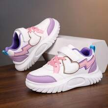 New Waterproof Leather Soft Rebound Non-Slip Soft Sole Lightweight Agile Shoes, Hook And Loop Design, Campus Casual Sneakers For Boys And Girls - Purple - View 11