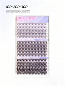 590片/300片高密度假睫毛套装，包含工具、双头睫毛胶、睫毛粘合剂和卸妆液。包含6种混合款式（30片+40片+50片+60片+80片+100片），长度混合（10-16毫米），密度可定制。另有3种混合款式（10片+20片+30片）可选。 - 黑色 - 查看 5