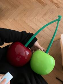 1pc Cherry-Shaped Toilet Brush With Holder Set, Space-Saving Bathroom Cleaning Tool, Creative Toilet Brush, Long Handle Soft Bristle Toilet Brush For Bathroom Cleaning Bathroom Accessories Bathroom Tools - Multicolor - View 7