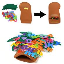 Educational & Fun Felt Alphabet Tree 3D Sticker Material Kit - No-Cut DIY Interlocking Alphabet Tree For 3-6 Years Old Toddlers, Early Education Cognitive Alphabet Learning Toy, Felt Teaching Set For Kids' Hands-On Development / Parent-Child Craft, Perfect Gift