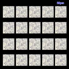 20/40 pezzi Tovaglioli monouso vintage con stampa floreale blu e uccelli, decorazioni per matrimoni, 3 strati spessi, 33x33cm, forniture per ristoranti e hotel, adatti per San Valentino, matrimoni, compleanni, anniversari, decorazioni per feste, forniture per feste - Blu retrò - Visualizzare 12