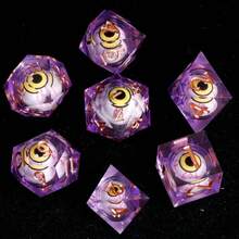 Xúc xắc D&D Eye Tyrant, Xúc xắc nhựa, Bộ xúc xắc đa diện cạnh sắc, Thích hợp cho xúc xắc D&D, D&D - Nhiều màu - Xem 9