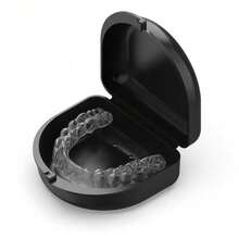 1 Piece Blue Clear Plastic Retainer Case Storage Box Portable Smell Proof Durable Organizer For Home Travel Gym Daily Essentials - 厚款-黑色 - 查看 7