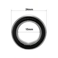 6802 - 2RS Deep Groove Ball Bearing Double Sealed 1180802, 15mmx 24mmx 5mm Carbon Steel Bearings Pack Of 2 - 15mmx24mmx5mm - View 4