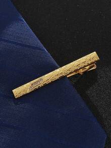 1pc Men's Simple Business Necktie Accessory Tie Clip, Asymmetrical Pattern, Affordable Clip To Enhance Style - Bevel Tie Clip - View 5