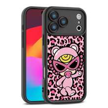 Funda de Teléfono Mini H- con Estampado de Leopardo para 17,16,15,14,13,12,11 Pro,Max,Plus,E,Air, Compatible, Cubierta Completa Negra de TPU - z8 - Ver 6