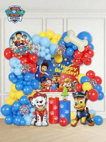 Paw Patrol 100个汪汪队立大功官方授权气球套装，包含可爱卡通人物Chas和的气球，多种款式可选，可作海报、家居装饰、生日派对用品，也是拍照背景的绝佳选择，是送给家人朋友的理想礼物。 - 彩色 - 查看 5