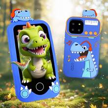 Upgraded Kids Smart Phone Toy, Mini Children's Dinosaur Mobile Toy, 2.8 Inch Touch Screen With Learning, Games & Music Player, Perfect For 3-12 Year Old Kids Christmas Birthday Gift, Includes 32G SD Card - Multicolor - View 2