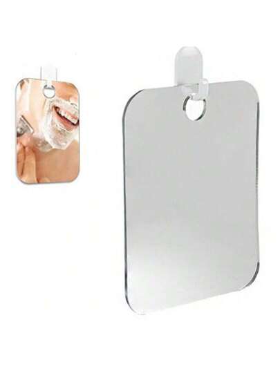 Waterproof Fog Proof Square Bathroom Spiegel Integrated Razor Holder view 3