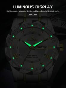 Reloj de mujer elegante LIGE, resistente al agua, luminoso, de cuarzo, con calendario diario para negocios - Plateado - Ver 4