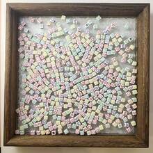 500 件 6 毫米生动亚克力字母珠套装 - 5 种颜色，方形字母图案，适合 DIY 珠宝和工艺品 - 非常适合手机饰品和创意设计 - 彩色 - 查看 30