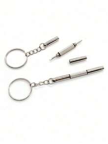 1pc Eyeglass Screwdriver, Multifunctional 3-In-1 3-Purpose Eyeglass Accessories, Repair Tool, Portable Mini Screwdriver, Tools For Men - Multicolor - View 4